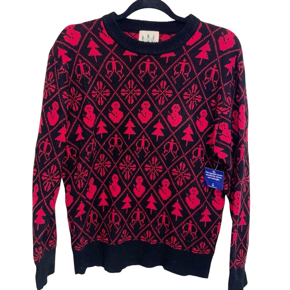 Kiel James Patrick Sweater Womens Large Cozy Cabin Wool Blend Ski Skiing Outdoor